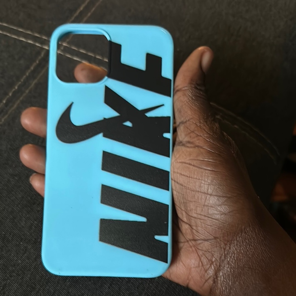 Nike Blue and Black Protective Phone Case